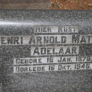 ADELAAR Henri Arnold Mathias 1876-1946