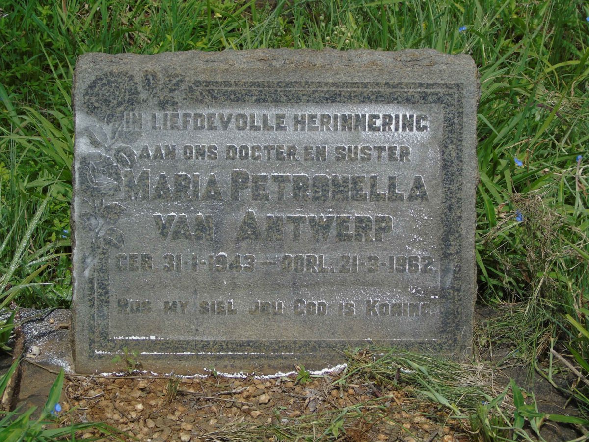 ANTWERP Maria Petronella, van 1943-1962