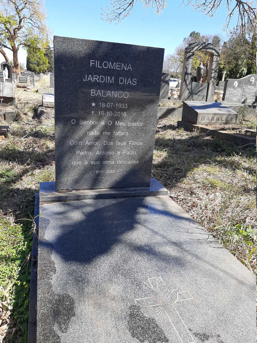 BALANCO Filomena Jardim Dias 1933-2016