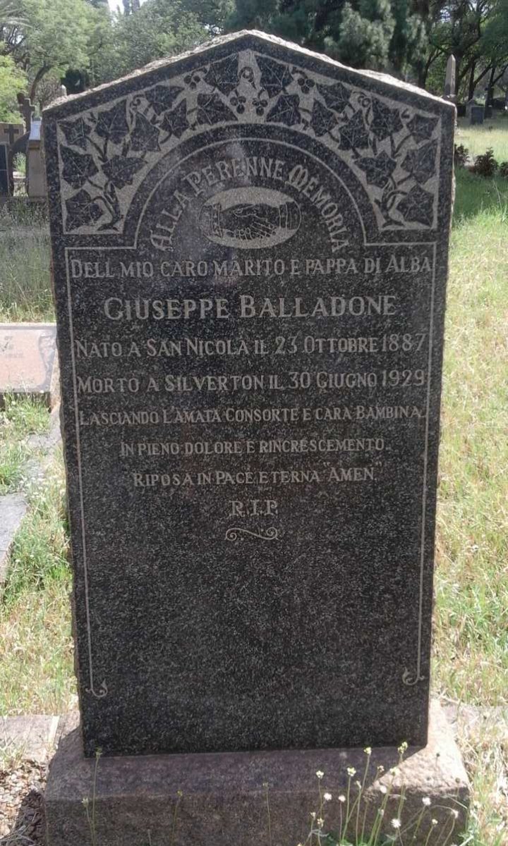 BALLADONE Giuseppe 1887-1929