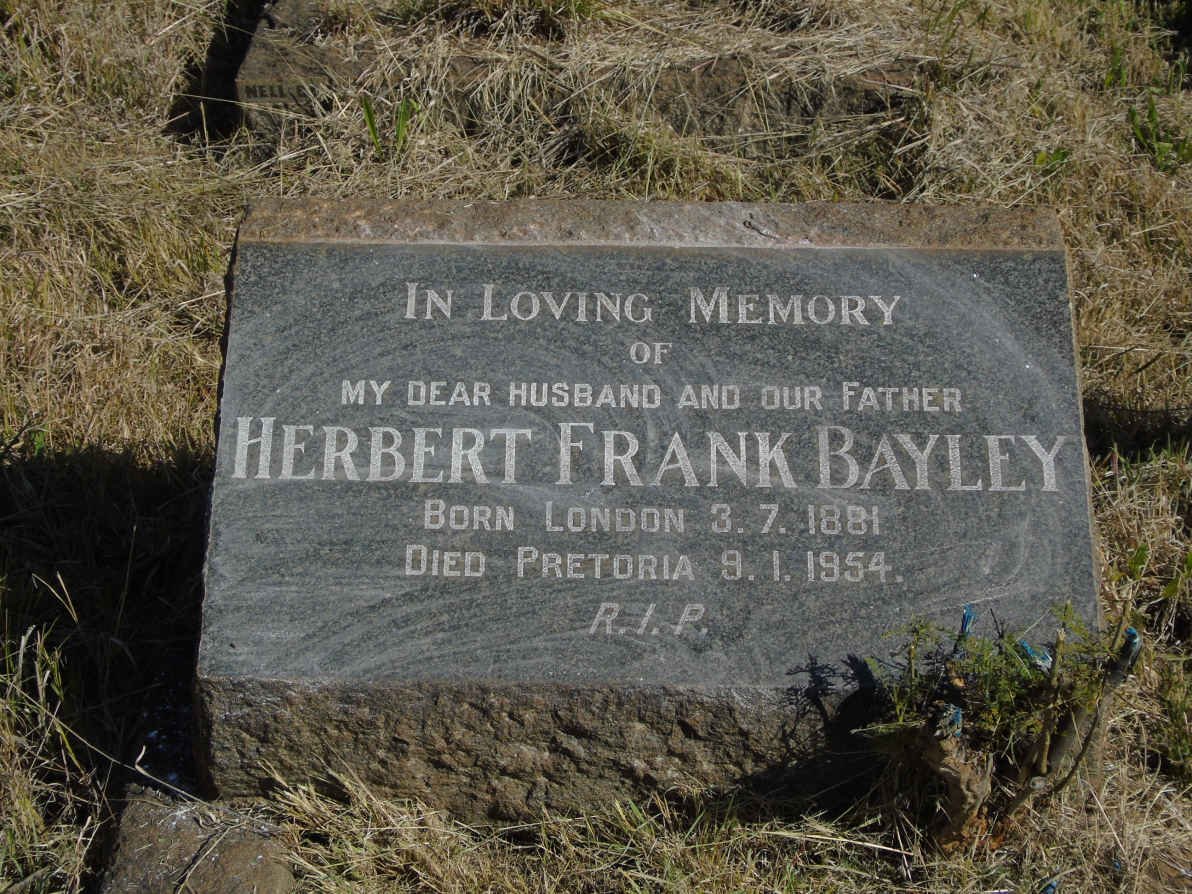 BAYLEY Herbert Frank 1881-1954