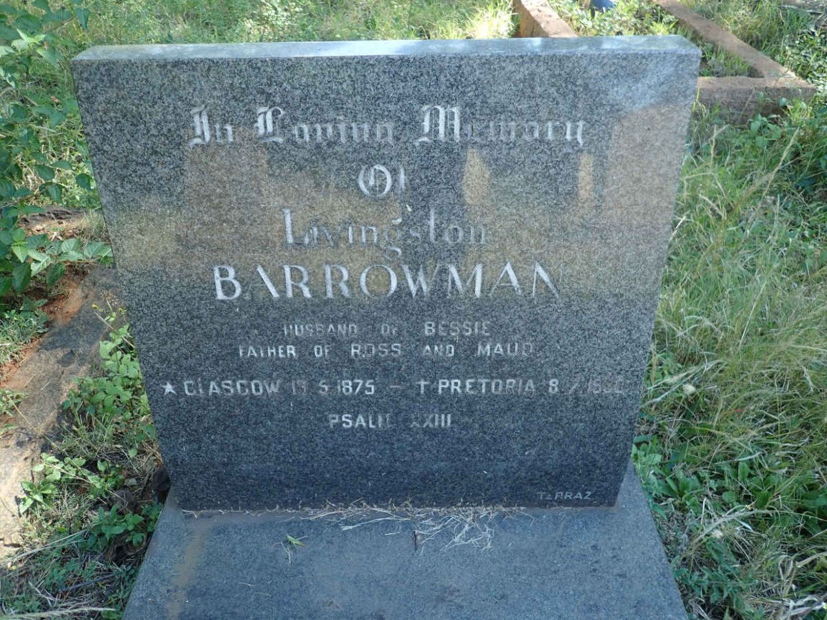 BARROWMAN Livingston 1875-1930