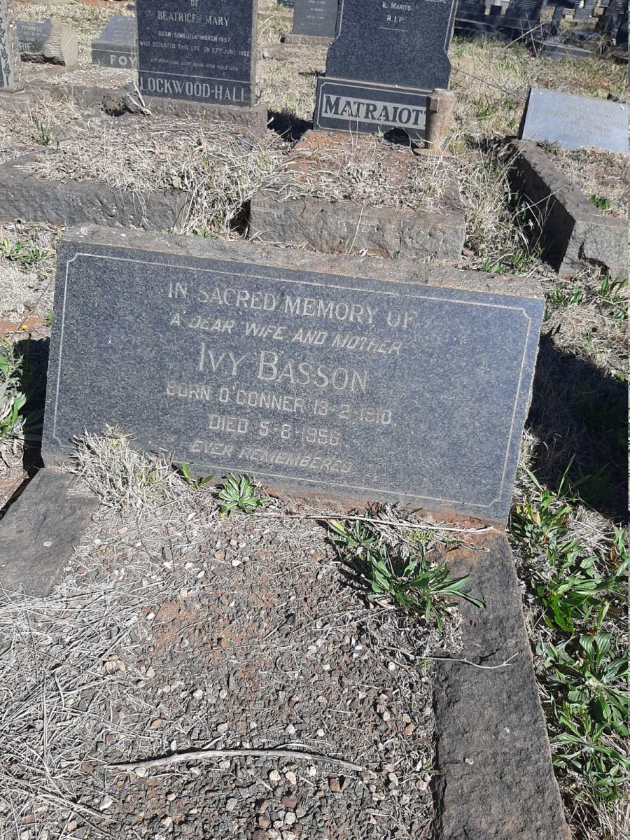 BASSON Ivy nee O'CONNER 1910-1956