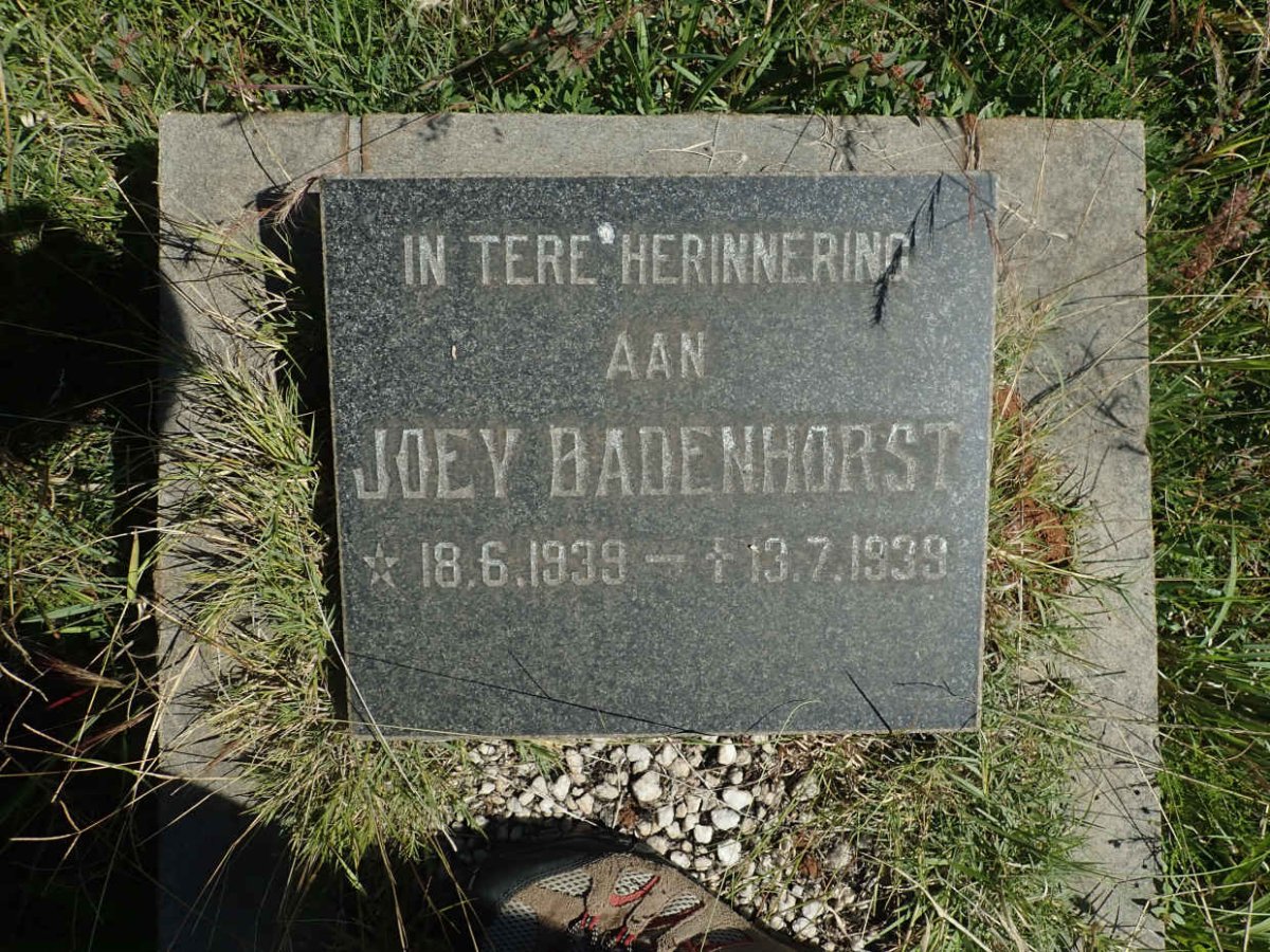 BADENHORST Joey 1939-1939