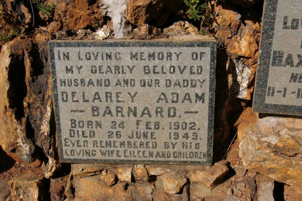 BARNARD Delarey Adam 1902-1949