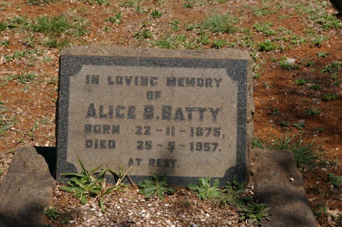 BATTY Alice B. 1875-1957