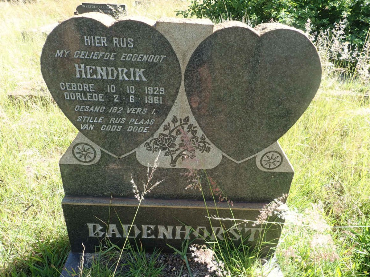 BADENHORST Hendrik 1929-1961