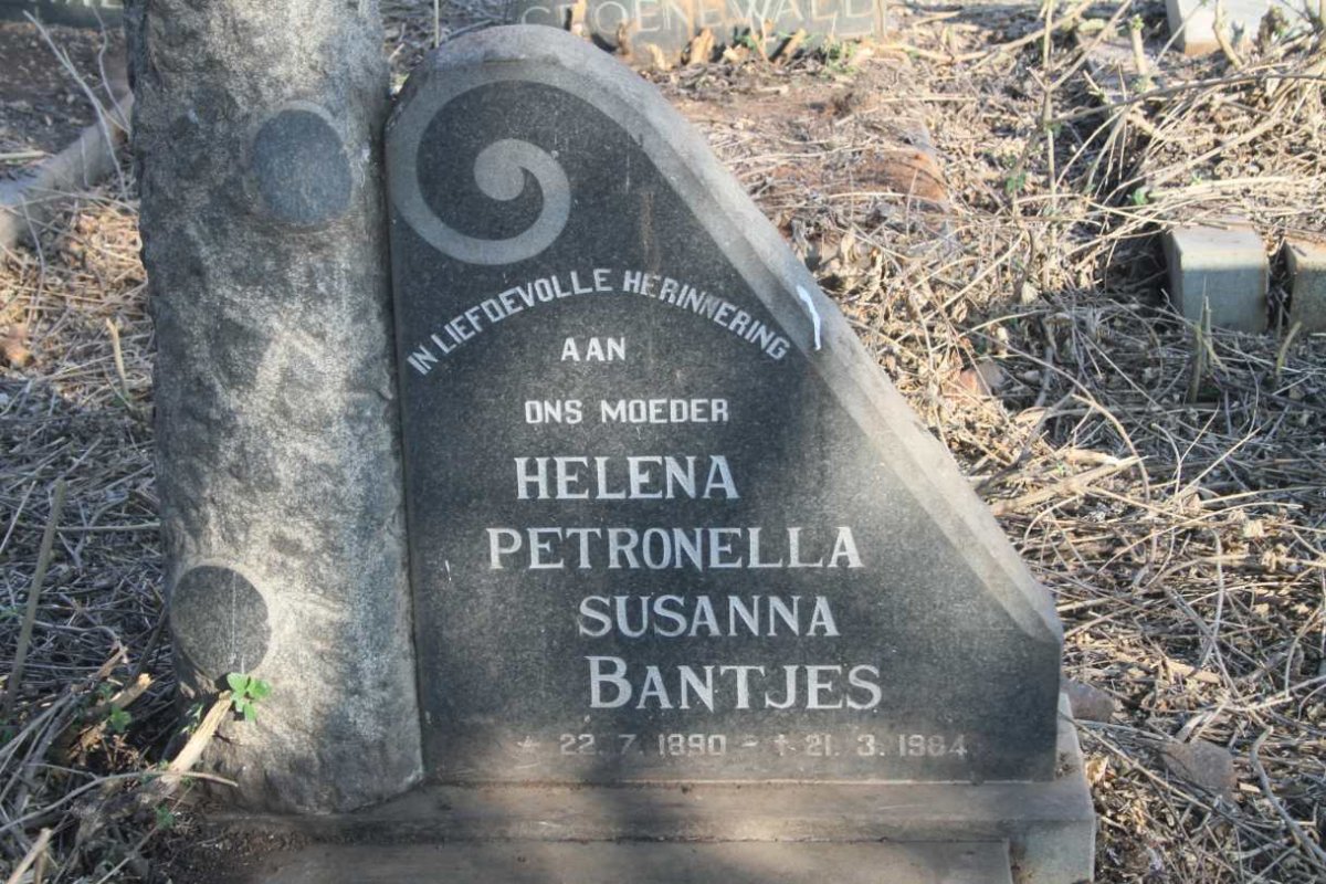 BANTJES Helena Petronella Susanna 1890-1984