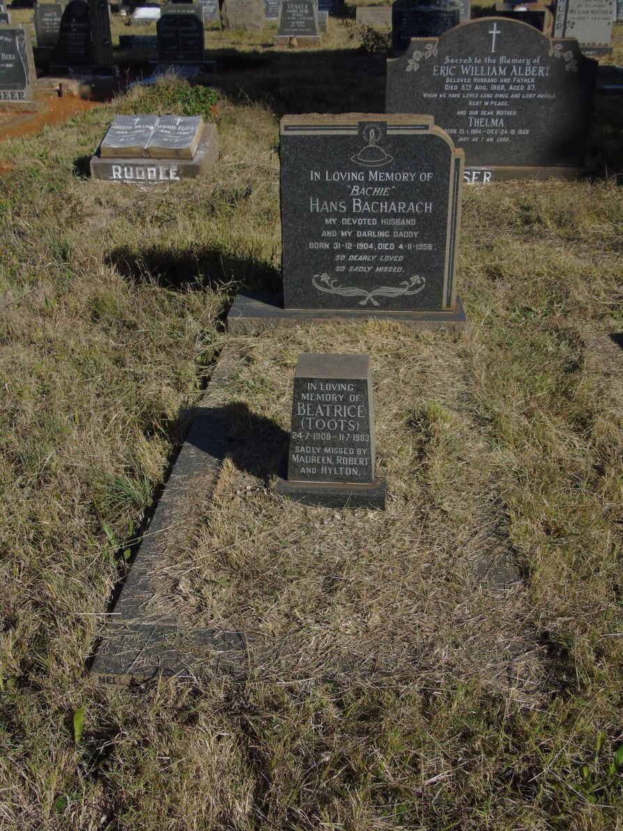 BACHARACH Hans 1904-1958 &amp; Beatrice 1908-1983