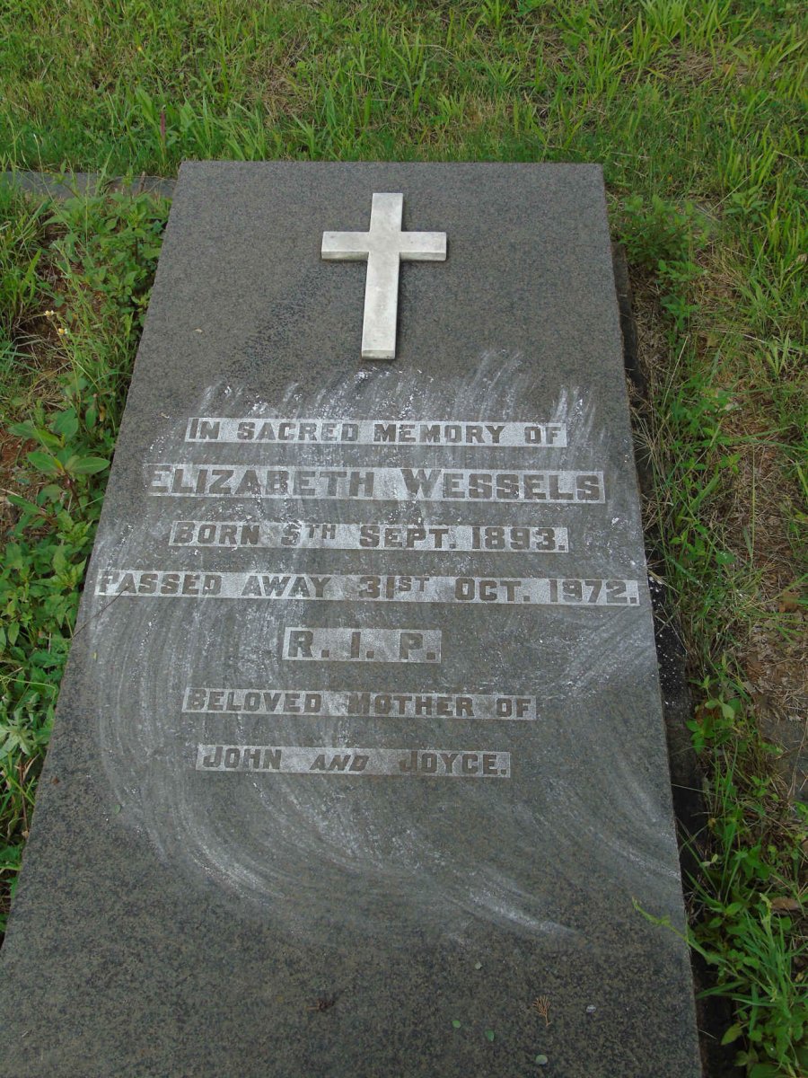 WESSELS Elizabeth 1893-1972