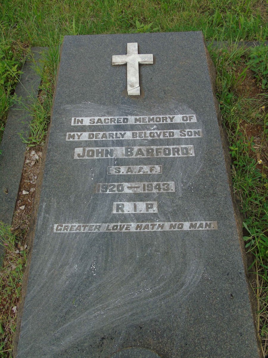 BARFORD John 1920-1943