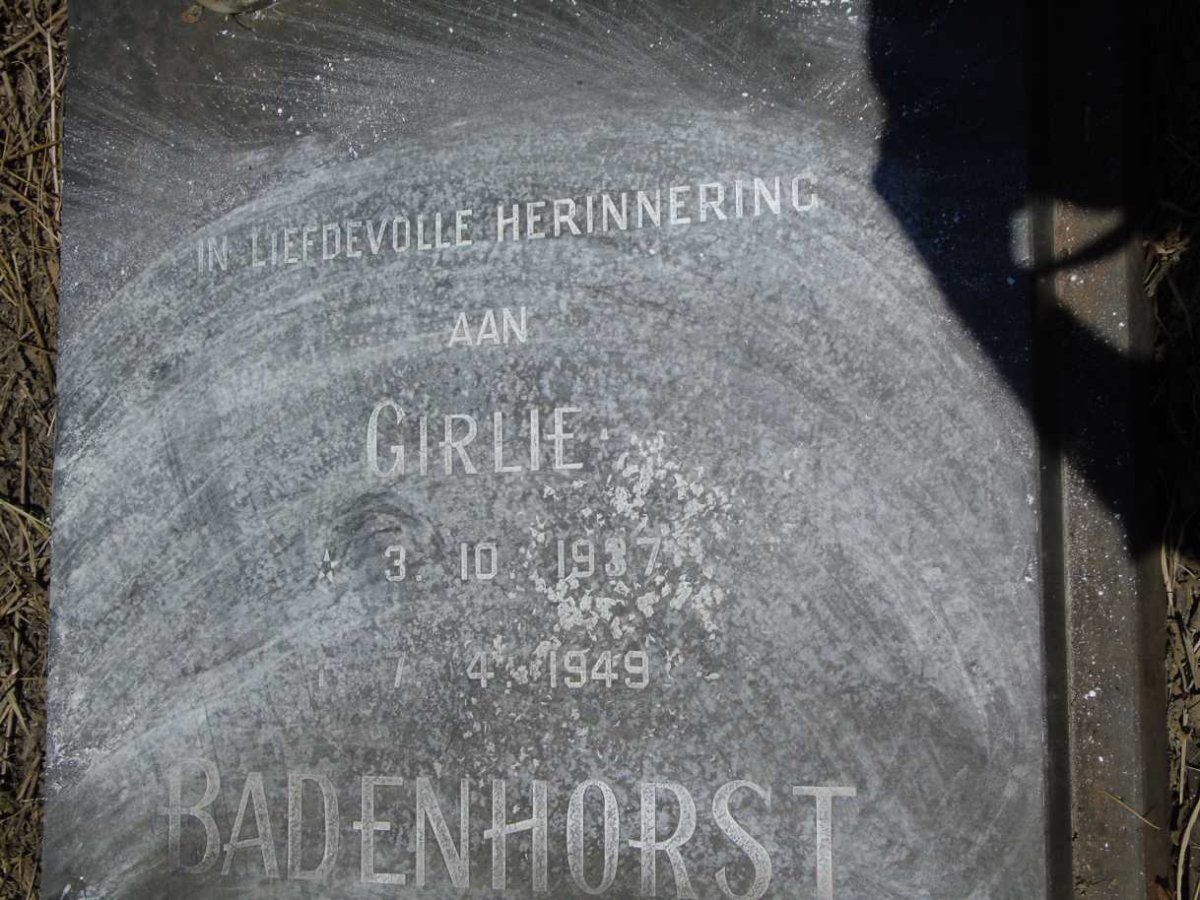 BADENHORST Girlie 1937-1949