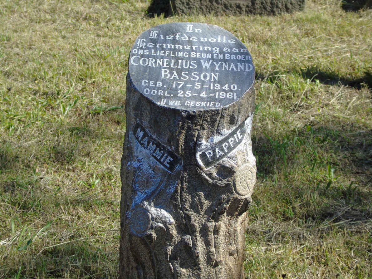 BASSON Cornelius Wynand 1940-1961