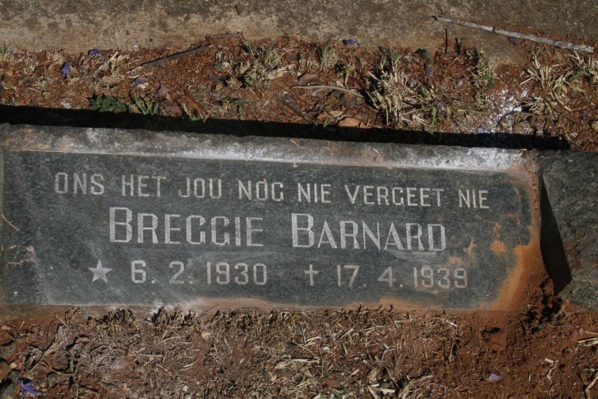 BARNARD Breggie 1930-1939