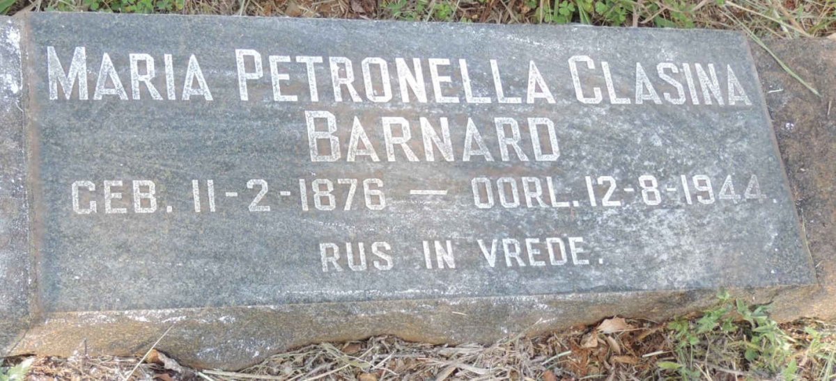 BARNARD Maria Petronella Clasina 1876-1944