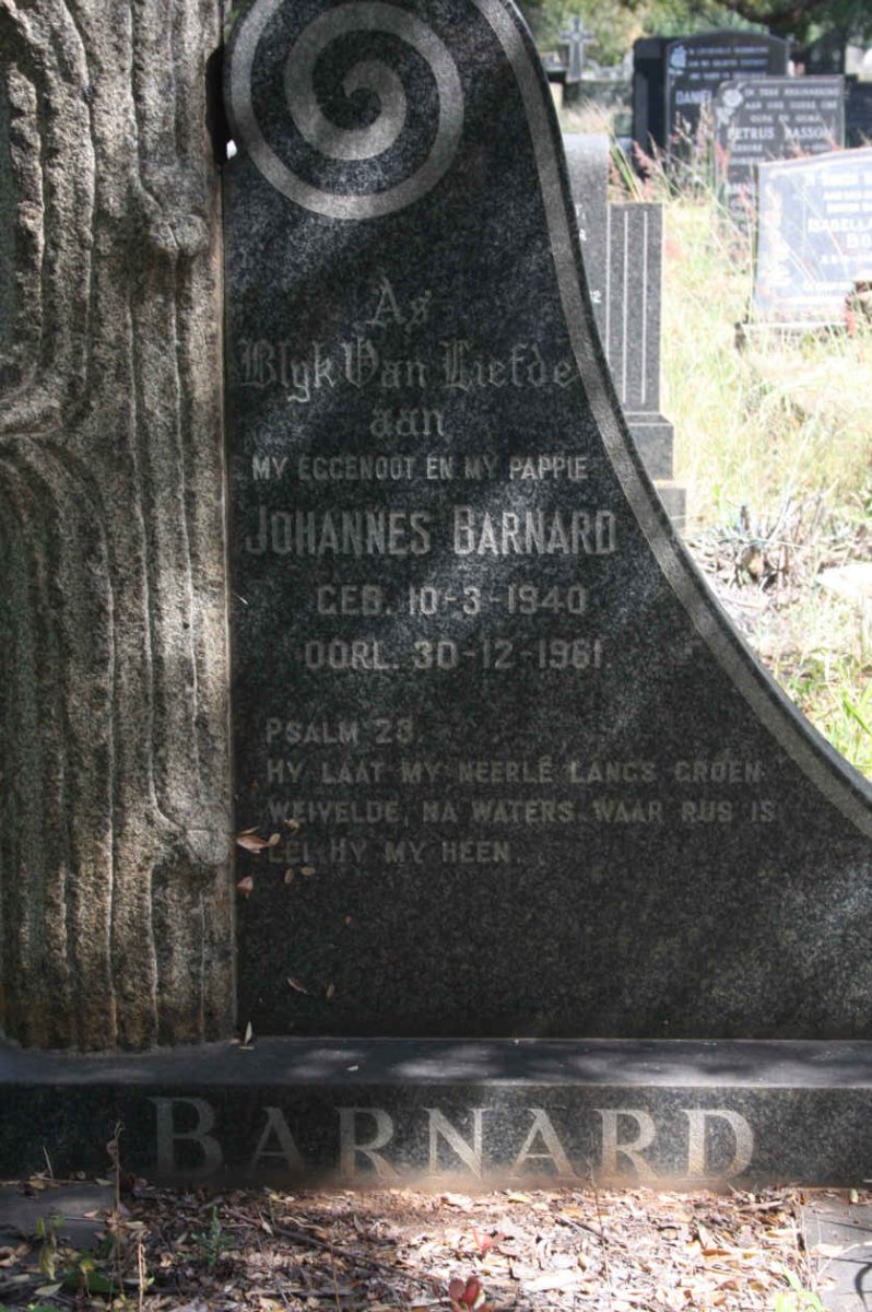 BARNARD Johannes 1940-1961