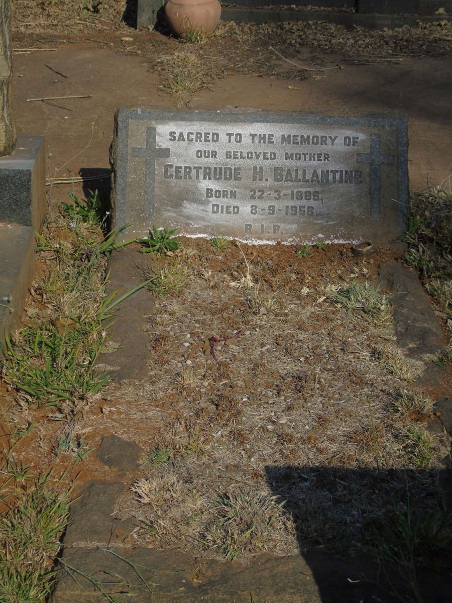 BALLANTINE Gertrude H. 1886-1958