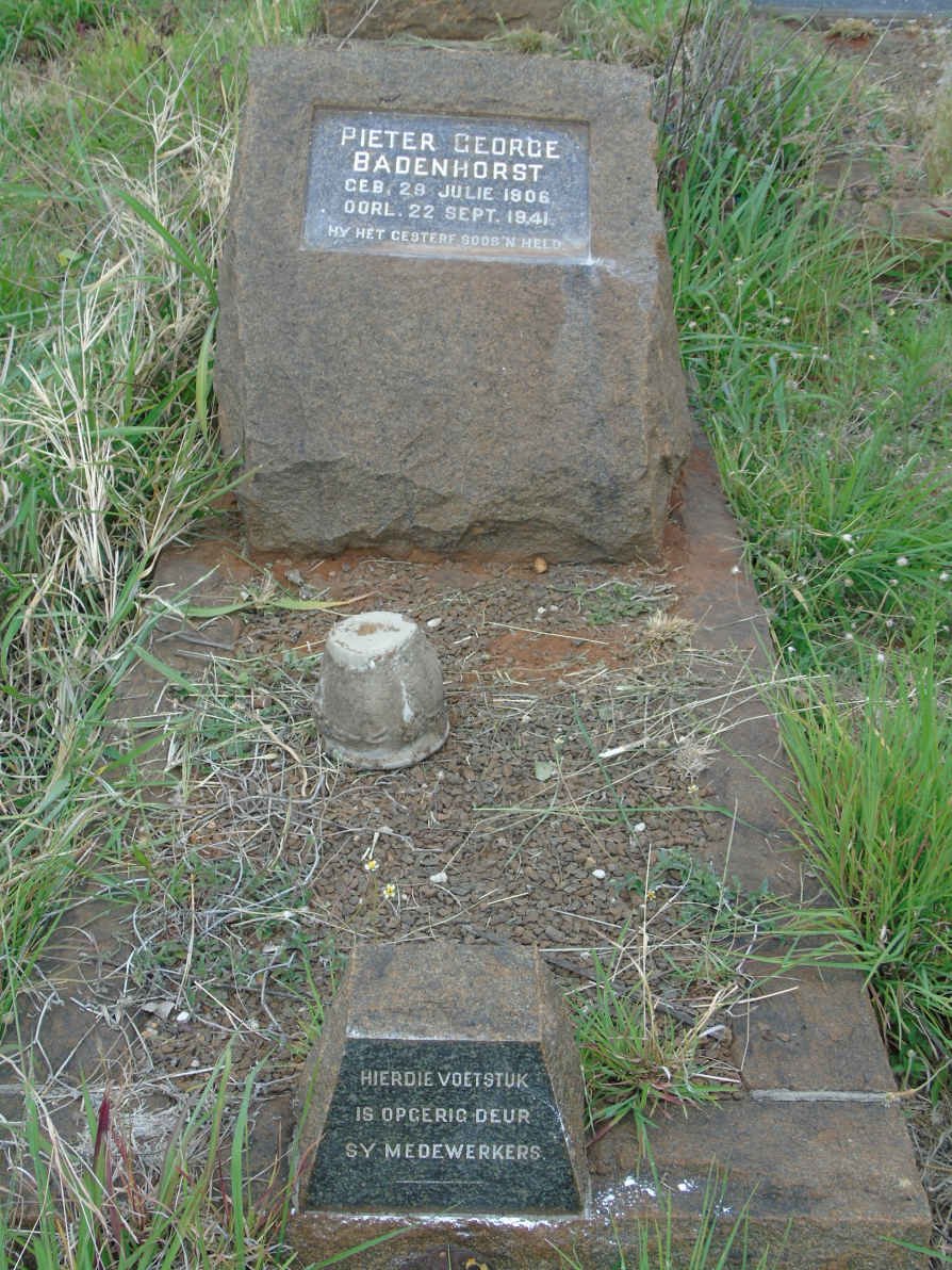 BADENHORST Pieter George 1906-1941
