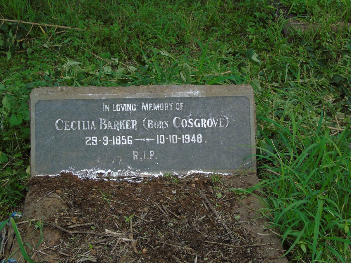 BARKER Cecilia nee COSGROVE 1856-1948