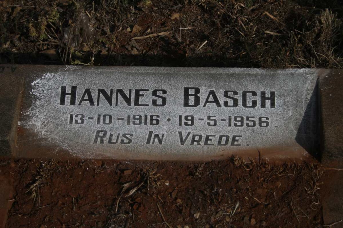 BASCH Hannes 1916-1956