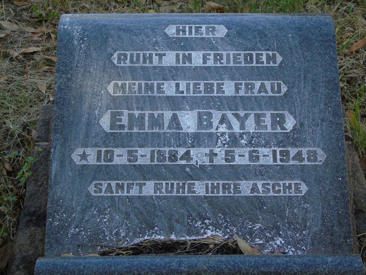 BAYER Emma 1884-1948