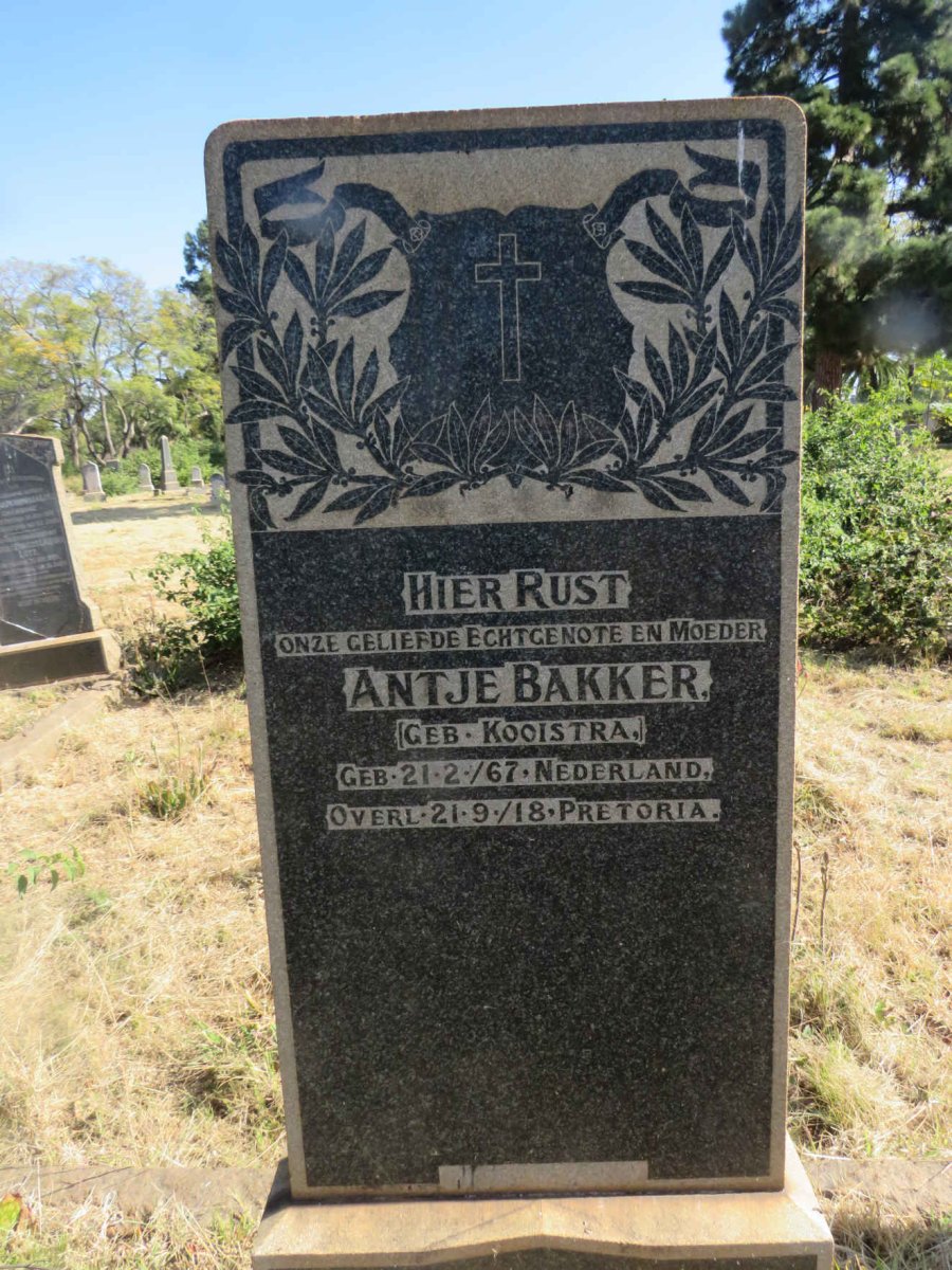 BAKKER Antje nee KOOISTRA 1867-1918