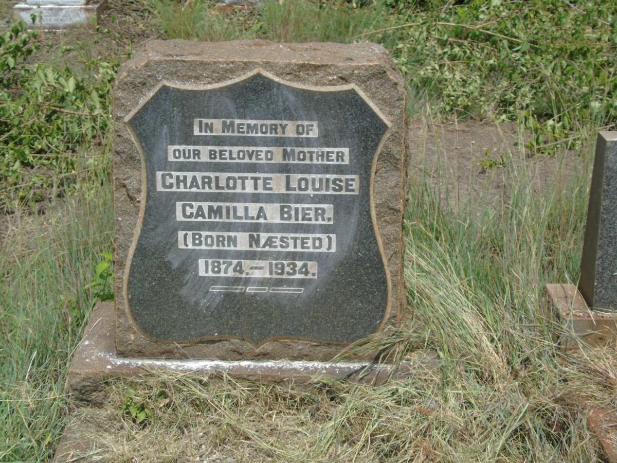 BIER Charlotte Louise Camilla nee NAESTED 1874-1934