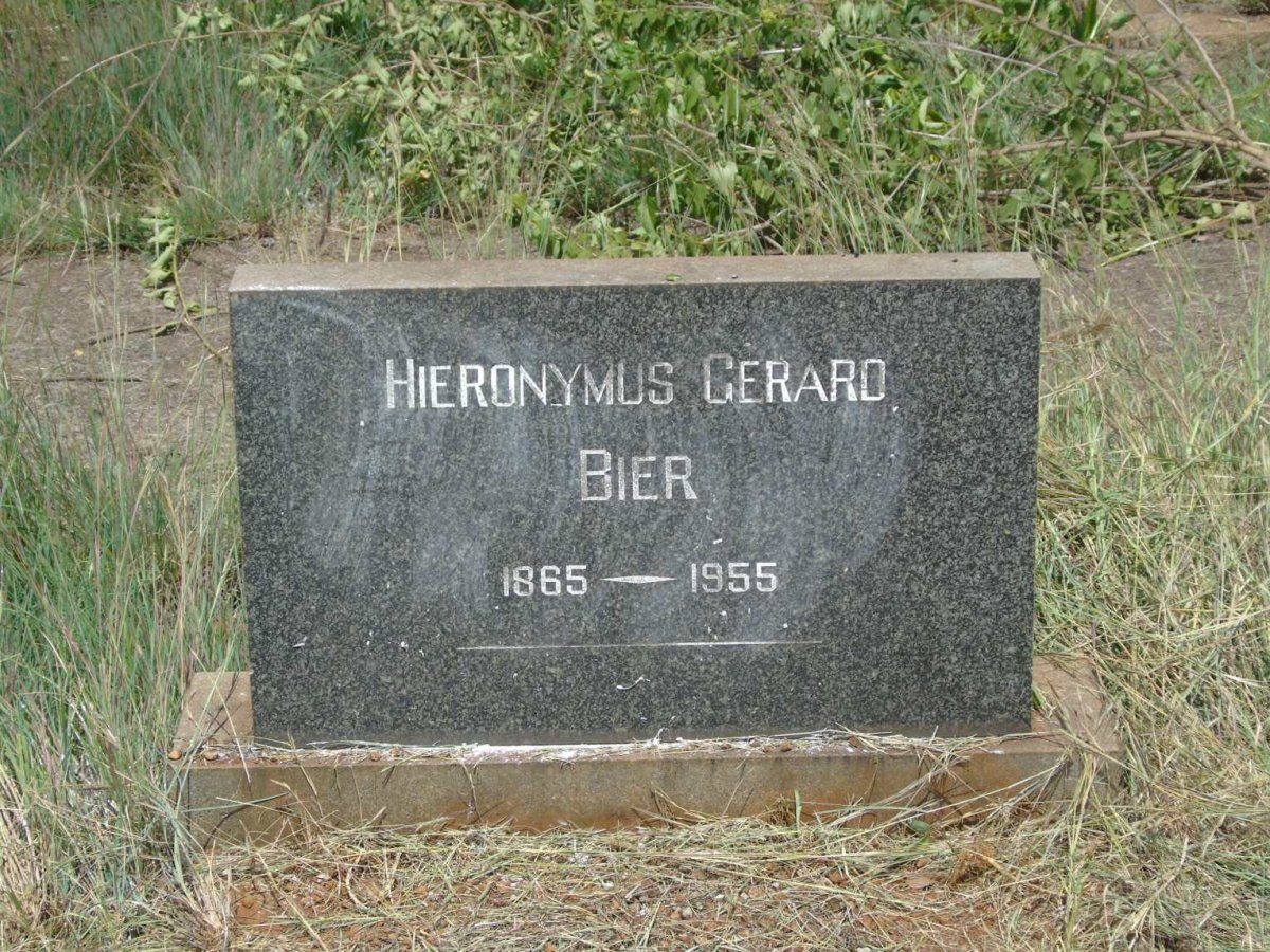 BIER Hieronymus Gerard 1865-1955