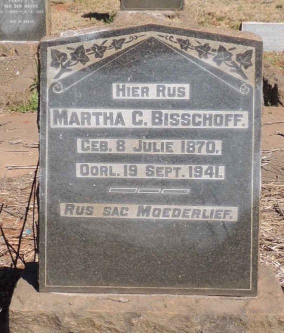 BISSCHOFF Martha C. 1870-1941