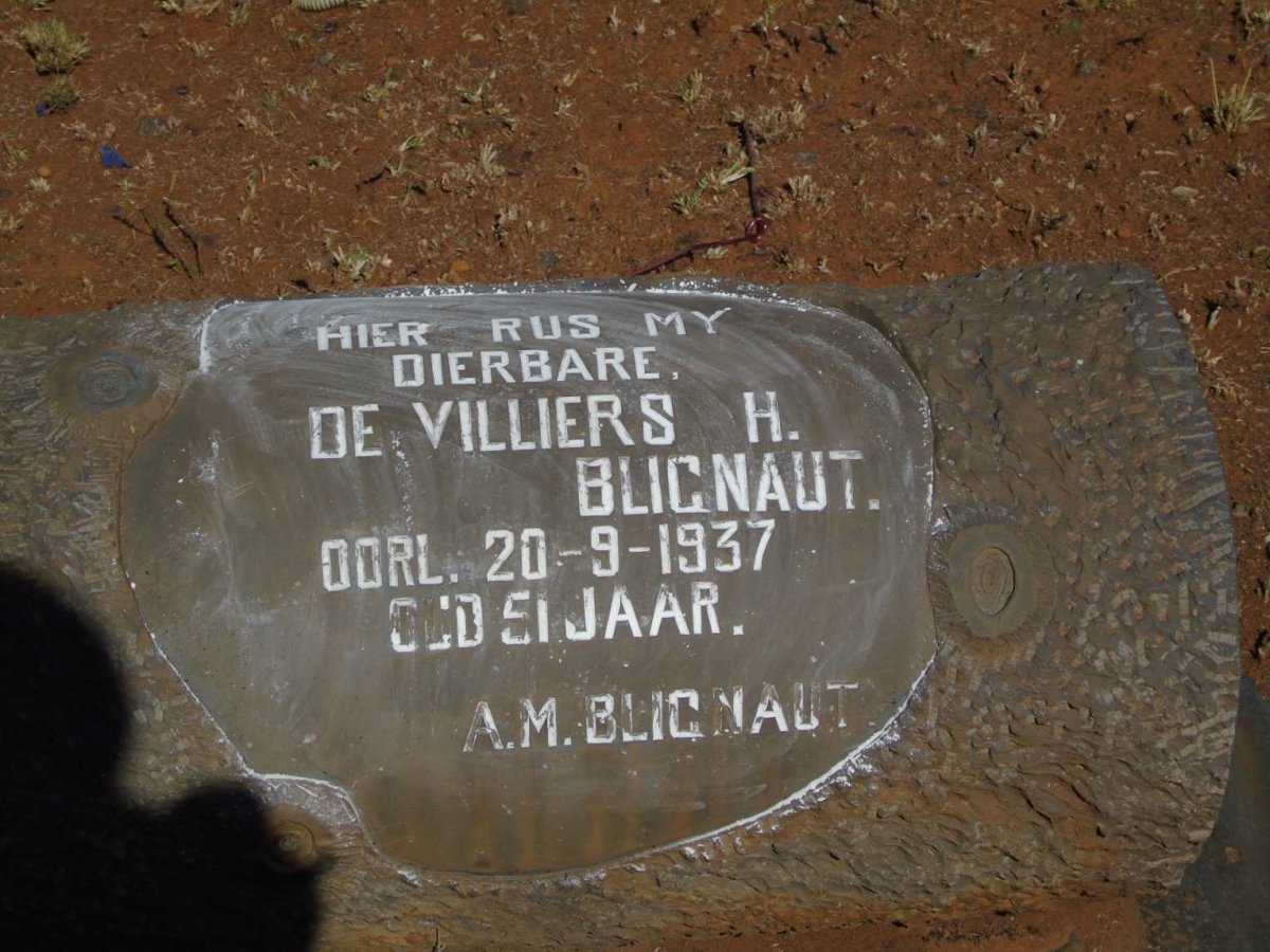 BLIGNAUT De Villiers H. -1937