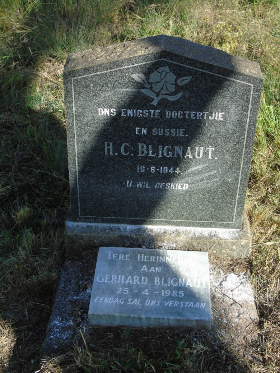 BLIGNAUT H.C. -1944 :: BLIGNAUT Gerhard -1985