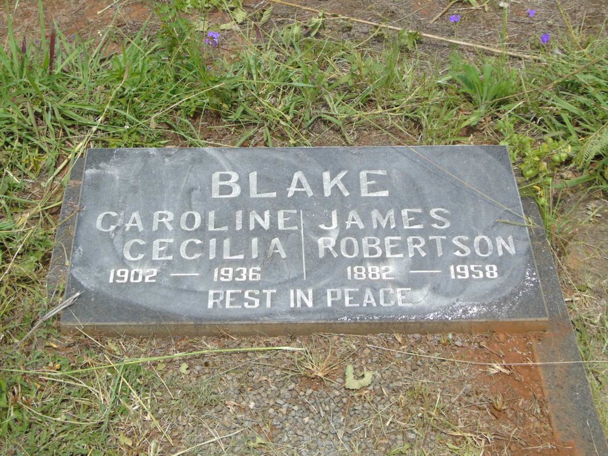 BLAKE James Robertson 1882-1958 & Caroline Cecilia 1902-1936