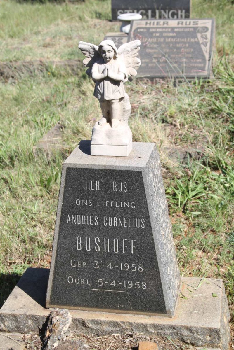 BOSHOFF Andries Cornelius 1958-1958