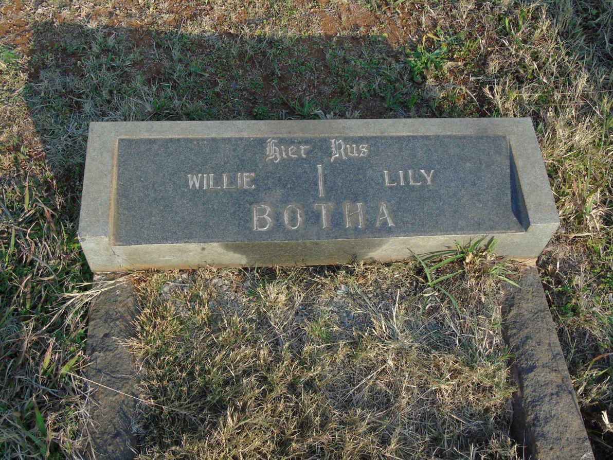 BOTHA Willie &amp; Lily