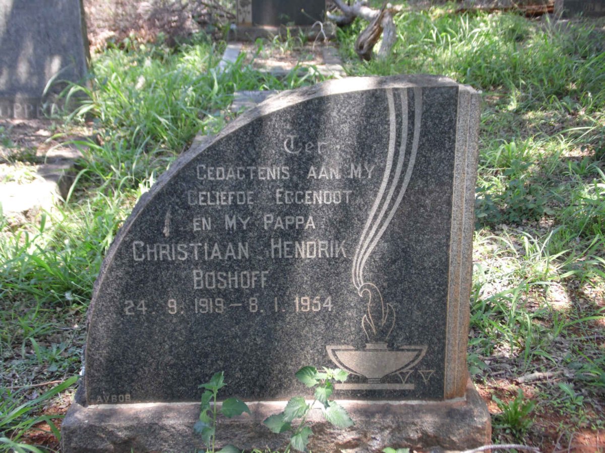 BOSHOFF Christiaan Hendrik 1919-1954