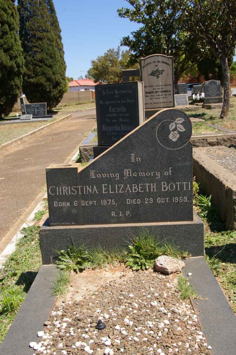 BOTTI Christina Elizabeth 1875-1959