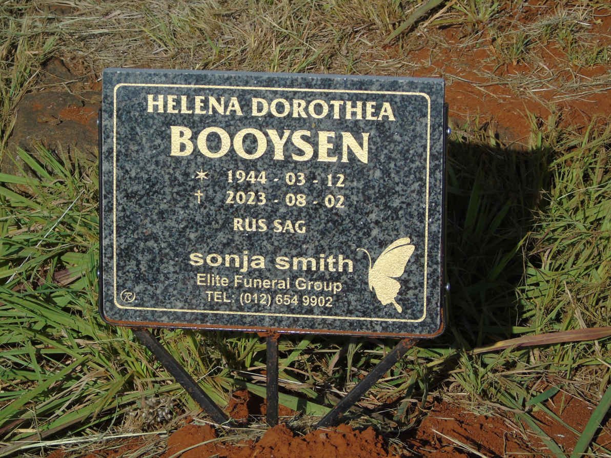 BOOYSEN Helena Dorothea 1944-2023