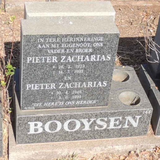 BOOYSEN Pieter Zacharias 1923-1993 :: BOOYSEN Pieter Zacharias 1946-1993