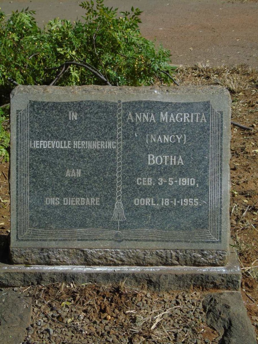 BOTHA Anna Magrita 1910-1955