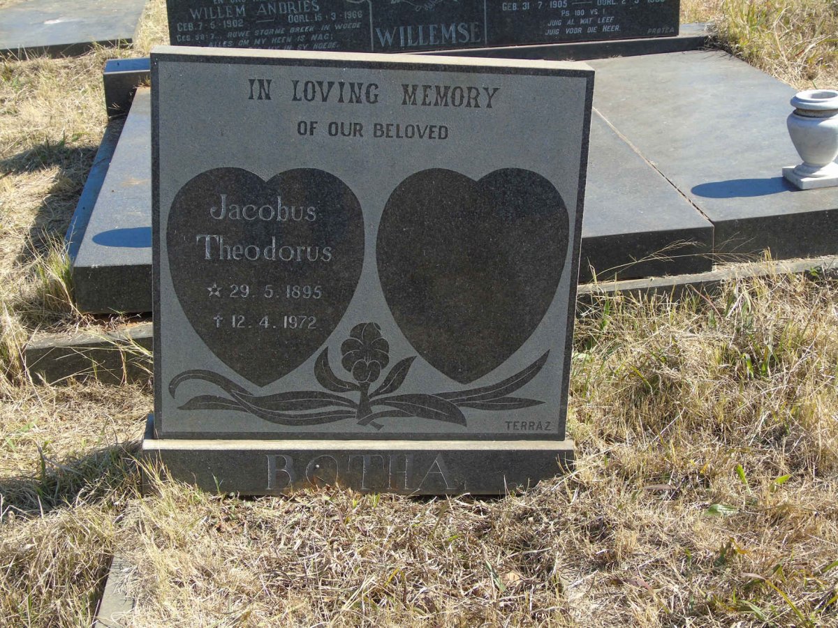 BOTHA Jacobus Theodorus 1895-1972