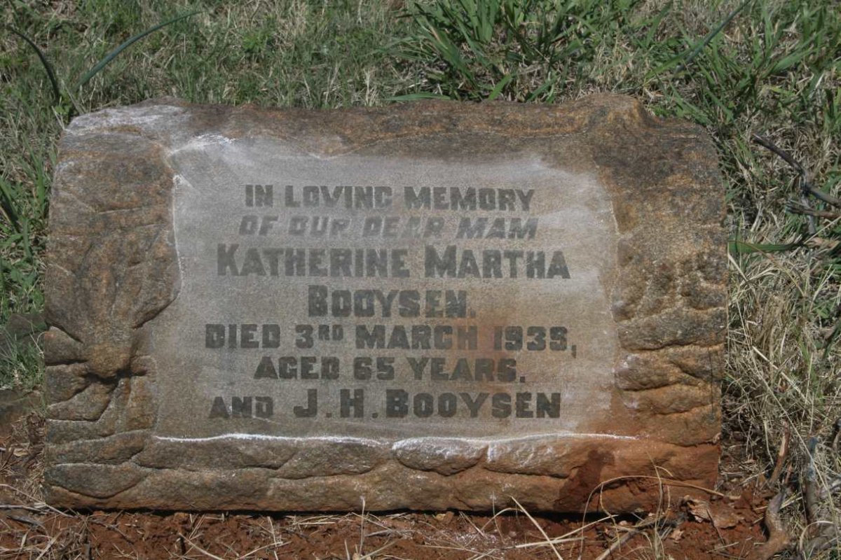 BOOYSEN Katherine Martha -1935 :: BOOYSEN J.H. 