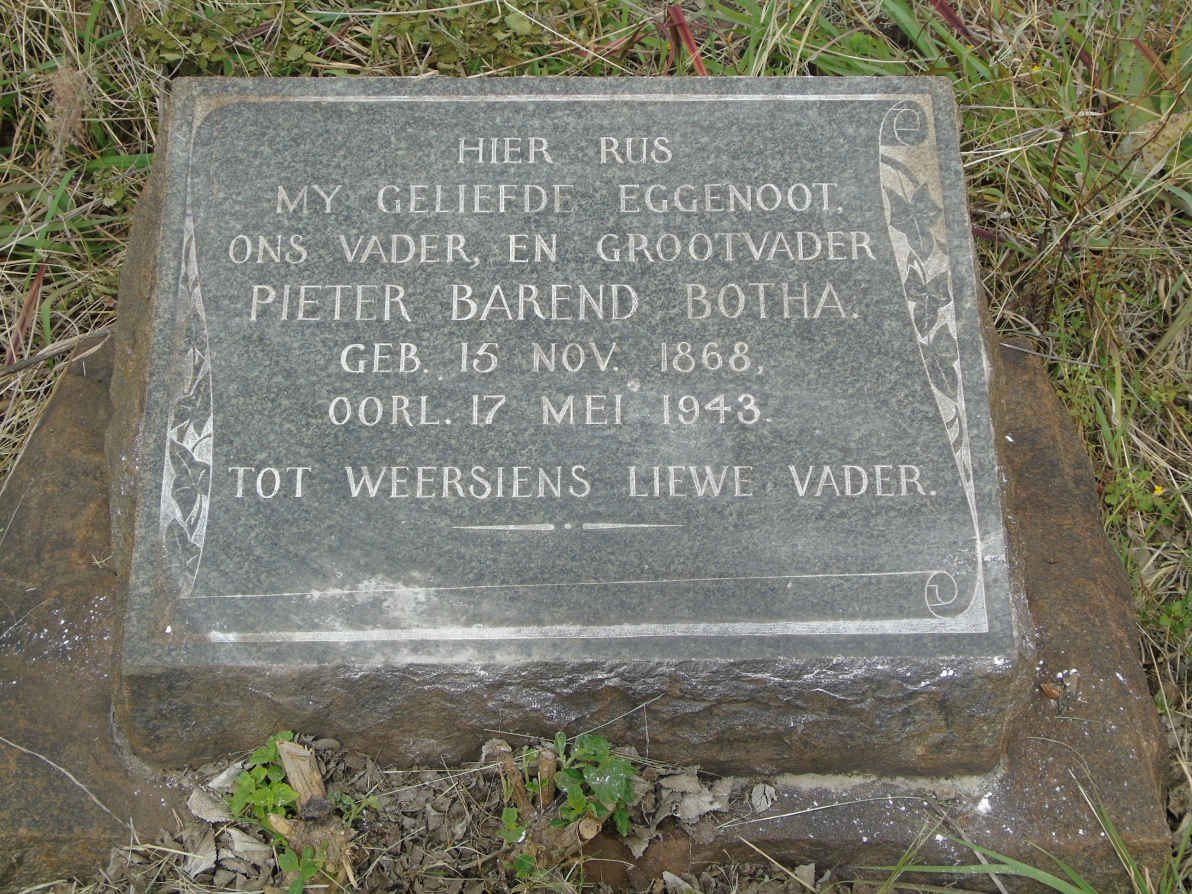 BOTHA Pieter Barend 1868-1948
