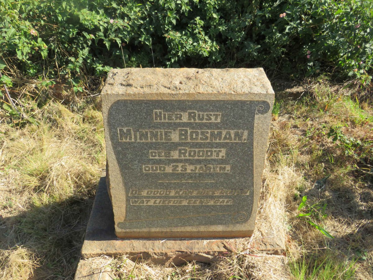 BOSMAN Minnie nee ROODT 