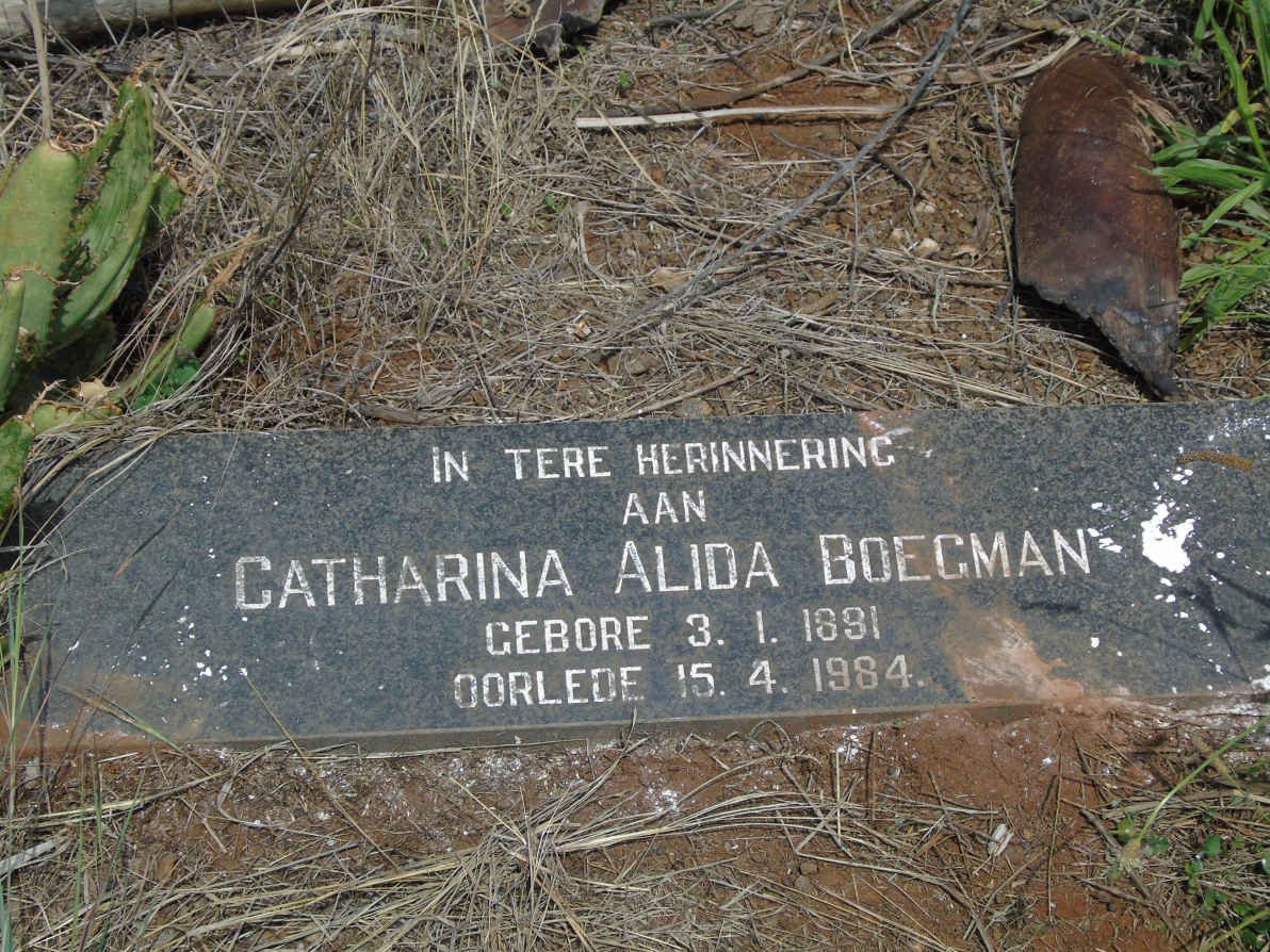 BOEGMAN Catharina Alida 1891-1984