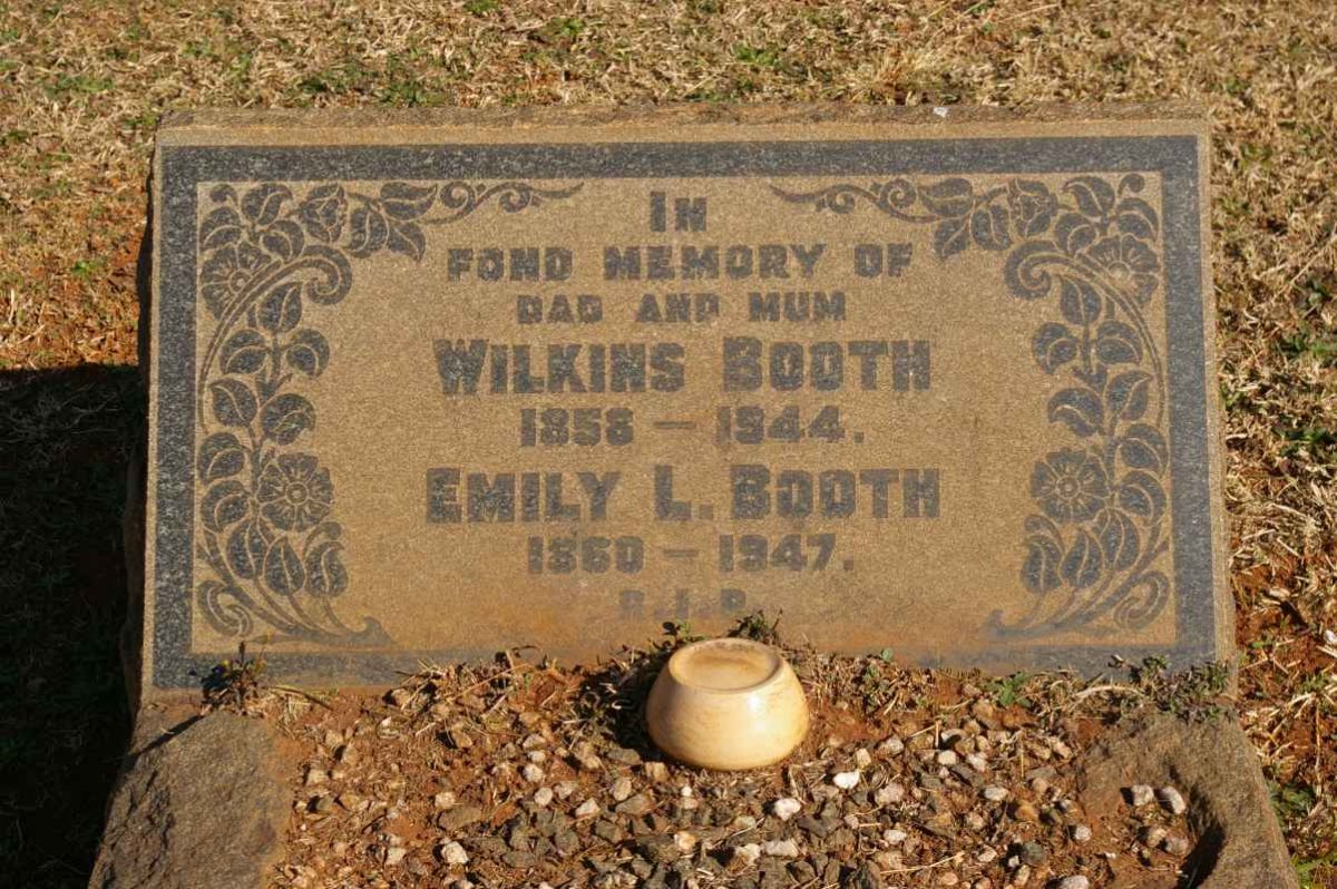 BOOTH Wilkens 1858-1944 &amp; Emily L. 1860-1947