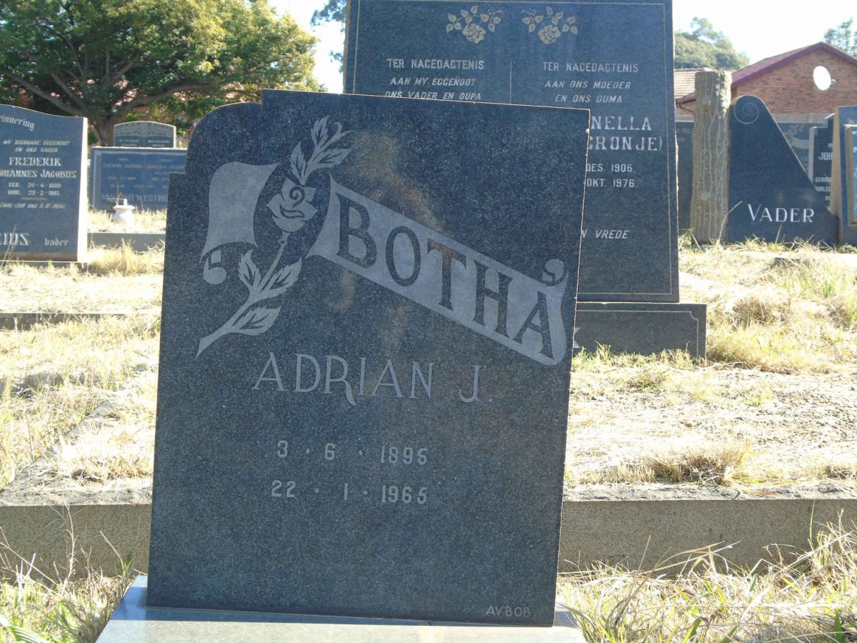 BOTHA Adrian J. 1895-1965