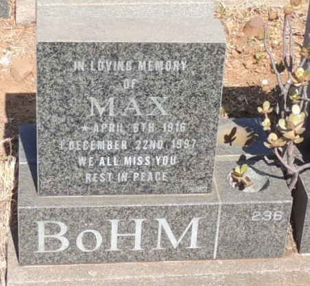 BOHM Max 1916-1997