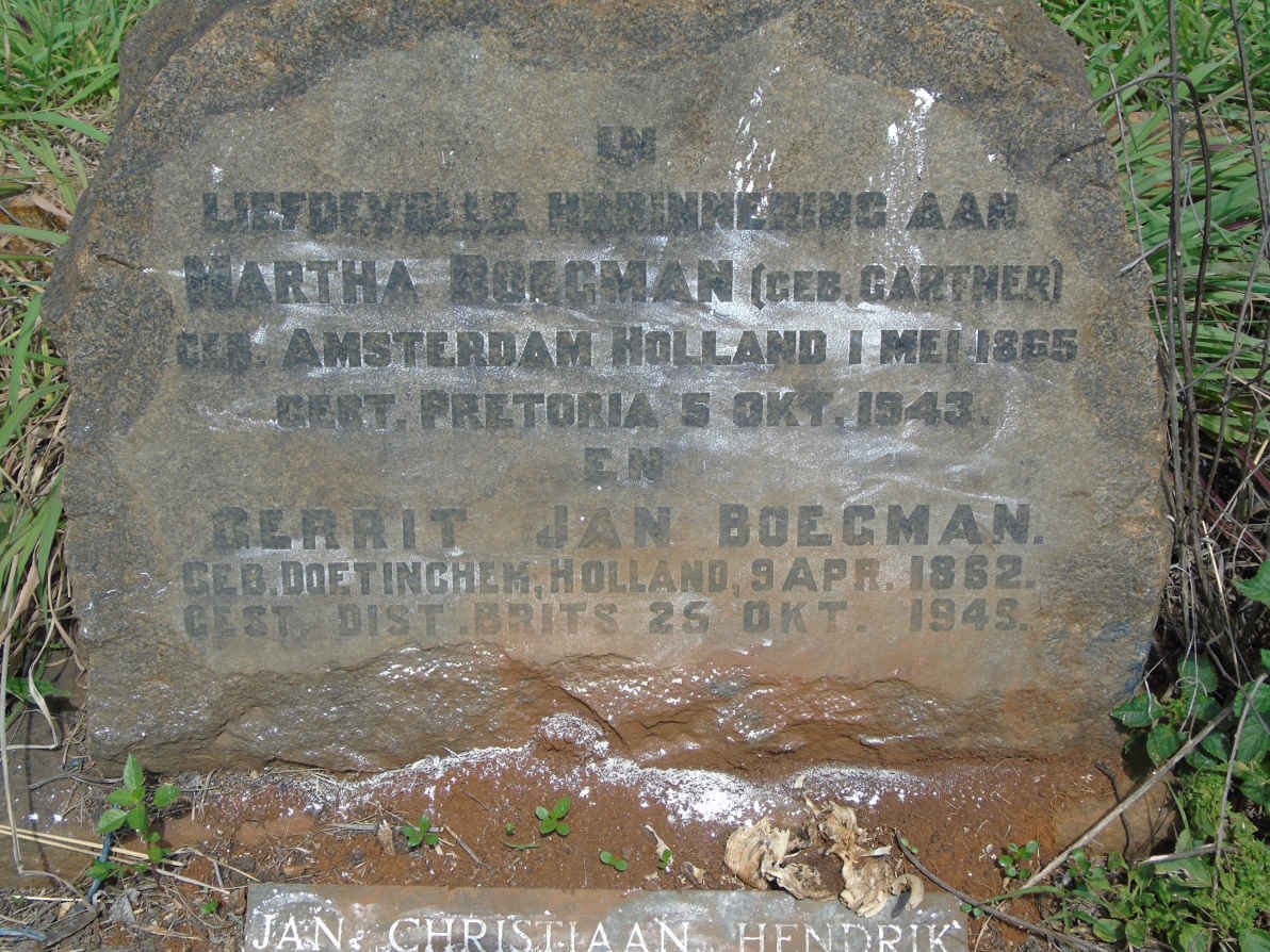 BOEGMAN Gerrit Jan 1862-1949 & Martha GARTHER 1865-1943 :: BOEGMAN Jan Christiaan Hendrik 1895-1973 _2
