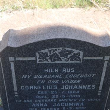 BORNMAN Cornelius Johannes 1884-1939 & Anna Jacomina HENRICO 1892-1972
