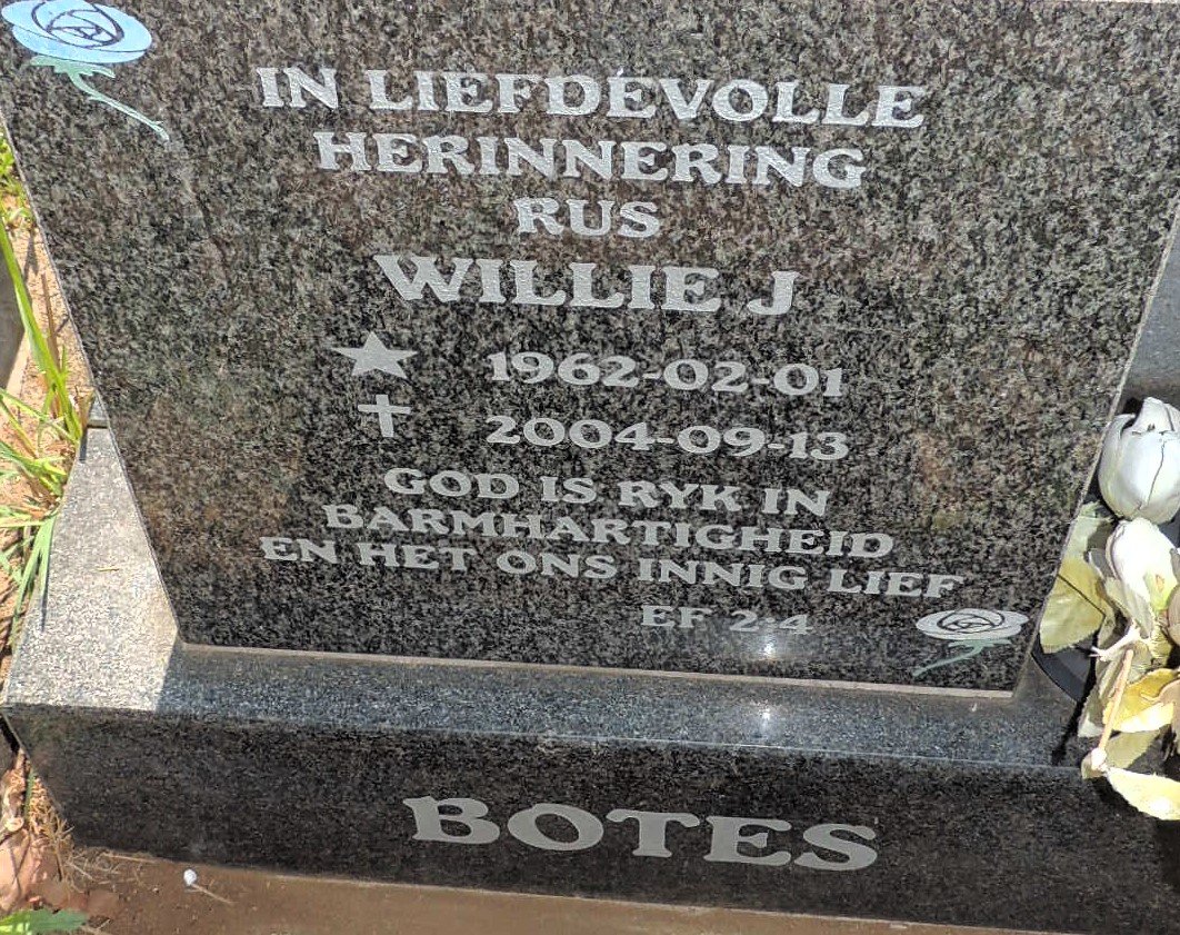 BOTES Willie J. 1962-2004